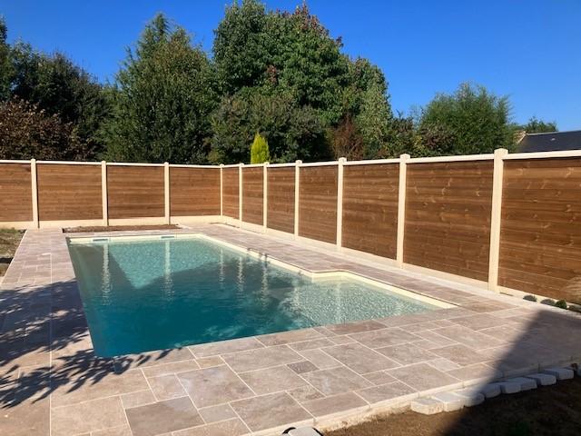 Pose d'une piscine avec traitement au sel dans l'Eure